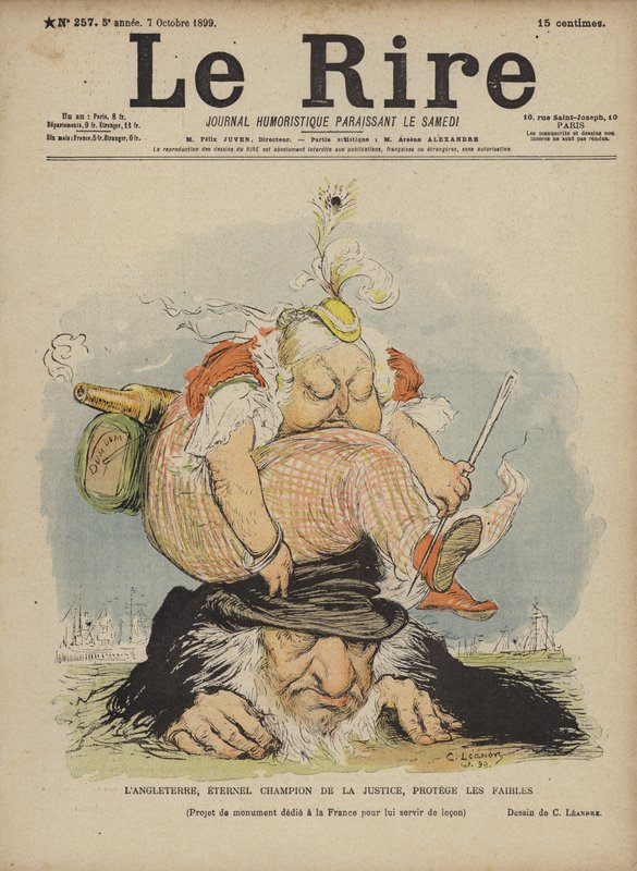 Drottning Victoria, Illustration för Le Rire av Charles Leandre