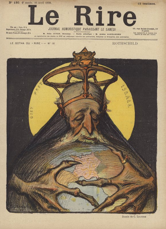 Rothschild, Illustration för Le Rire av Charles Leandre