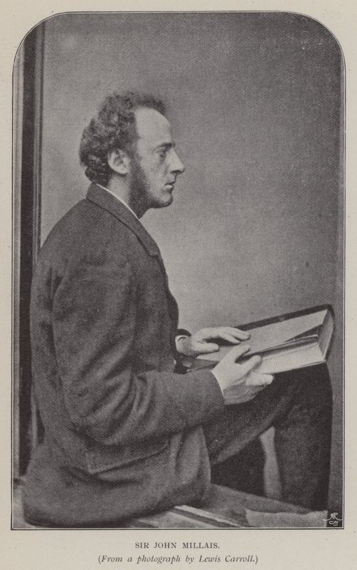 Sir John Millais (s/v foto) av Charles Lutwidge Dodgson