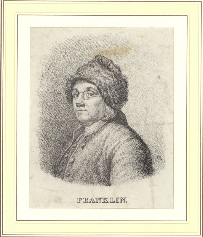 Benjamin Franklin av Charles Nicolas II Cochin