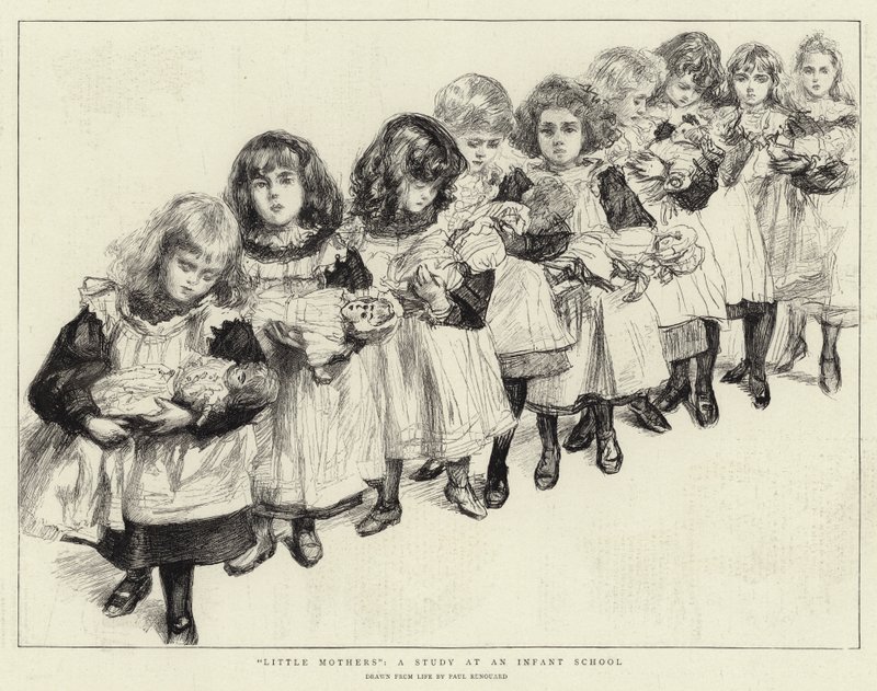 Little Mothers, en studie på en Spädbarnsskola av Charles Paul Renouard