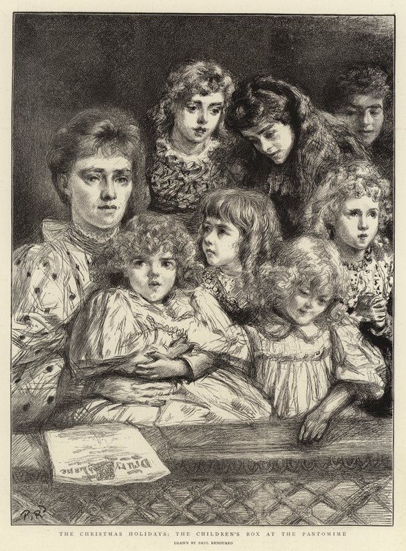 Jullovet, Barnlådan på Pantomime av Charles Paul Renouard
