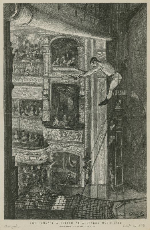 Gymnasten: en sketch i en London Music Hall av Charles Paul Renouard