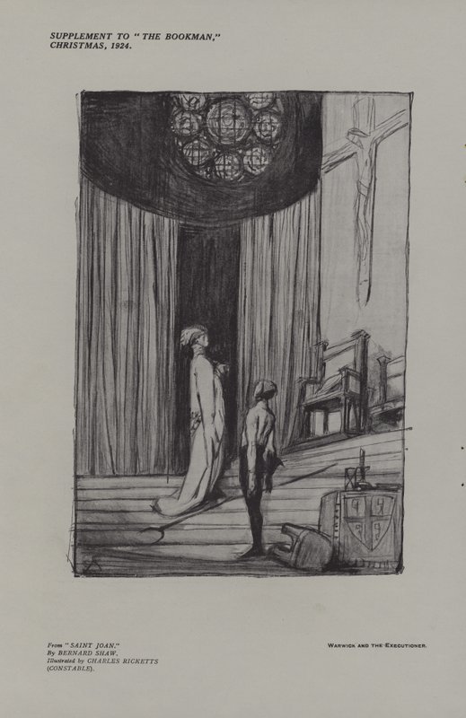 Warwick och bödeln från Saint Joan av Charles Ricketts