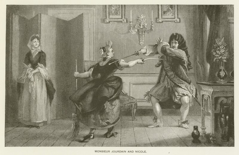 Monsieur Jourdain och Nicole av Charles Robert Leslie