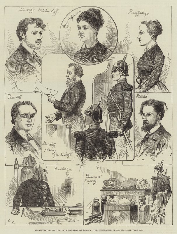 Mordet på den framlidne kejsaren av Ryssland, de fördömda fångarna av Sir John Charles Robinson