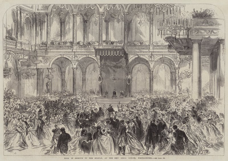 Bal till Sultanens ära, på New India Office, Westminster av Sir John Charles Robinson
