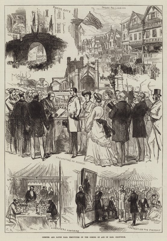 Chester och Eton Hall-festligheter vid Earl Grosvenors års ålder av Sir John Charles Robinson