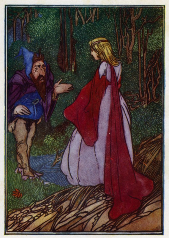 "Jag önskar att du skulle bli den vackraste mannen i världen" (färg litho) av Charles Robinson