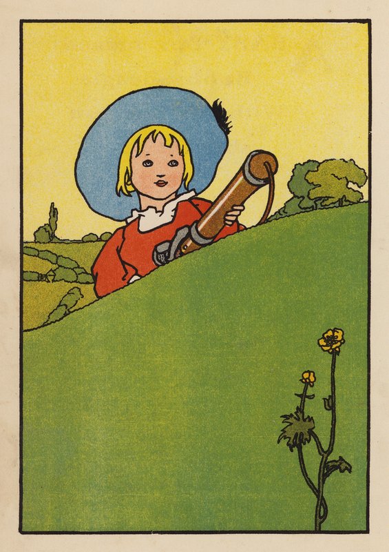 Illustration för Babes and Birds (färglitografi) av Charles Robinson