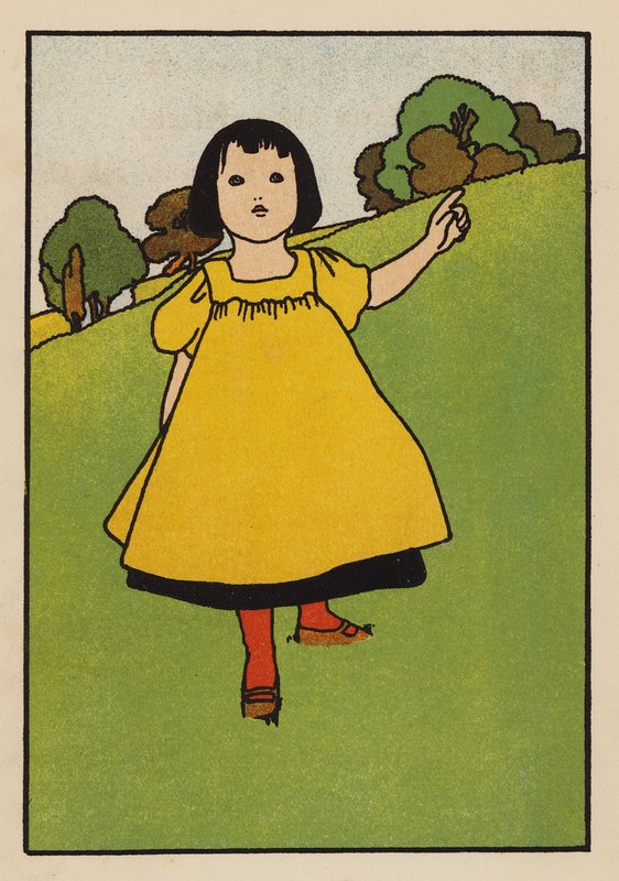 Illustration till Babes and Birds (färglitografi) av Charles Robinson