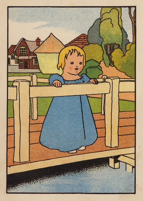 Illustration till Babes and Birds (färglitografi) av Charles Robinson