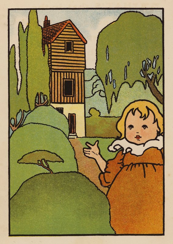 Illustration till Babes and Birds (färglitografi) av Charles Robinson