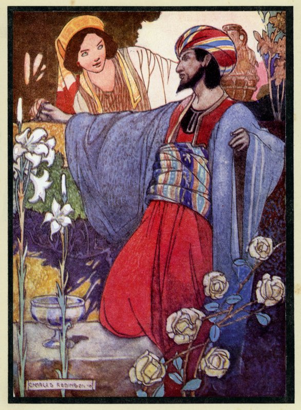 Illustration för Rubaiyat av Omar Khayyam av Charles Robinson