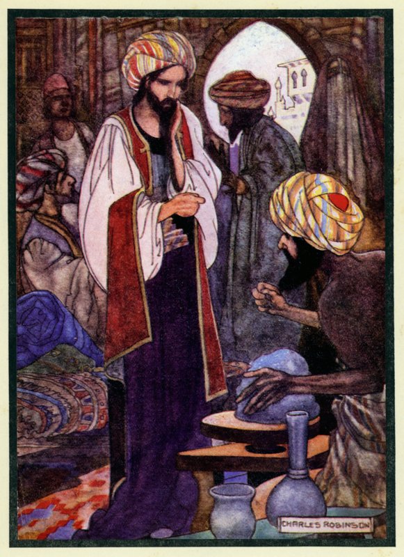 Illustration för Rubaiyat av Omar Khayyam av Charles Robinson