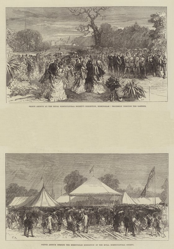Prins Arthur på Royal Horticultural Societys utställning i Birmingham av Sir John Charles Robinson