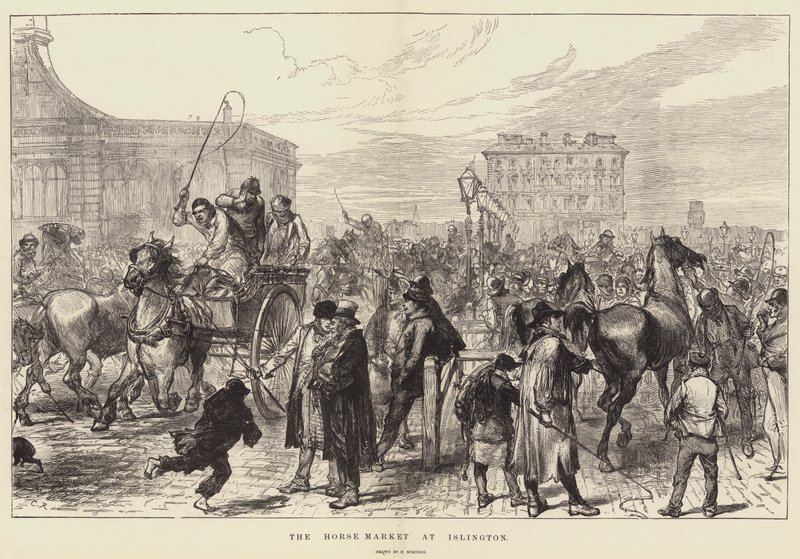 Hästmarknaden i Islington av Sir John Charles Robinson