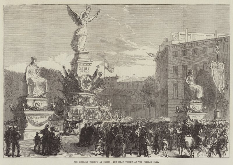 Militärtriumfen i Berlin, Sedantrofén vid Potsdamporten av Sir John Charles Robinson