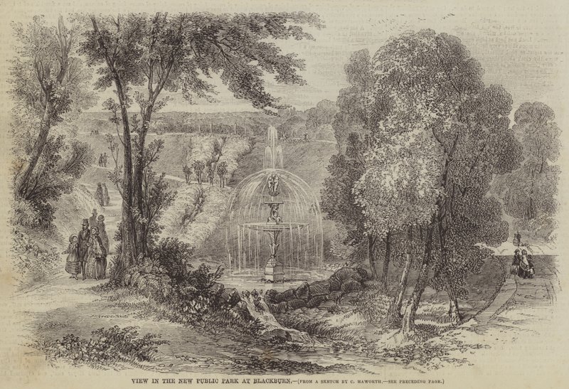 Utsikt i New Public Park i Blackburn av Charles Singleton Haworth