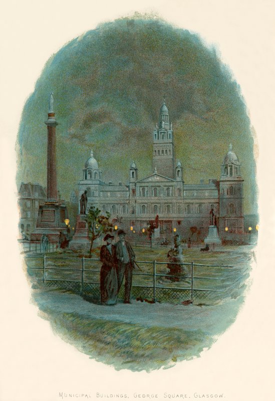 Kommunala byggnader, George Square, Glasgow av Charles Wilkinson