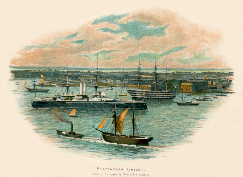 Portsmouth harbourswed av Charles Wilkinson