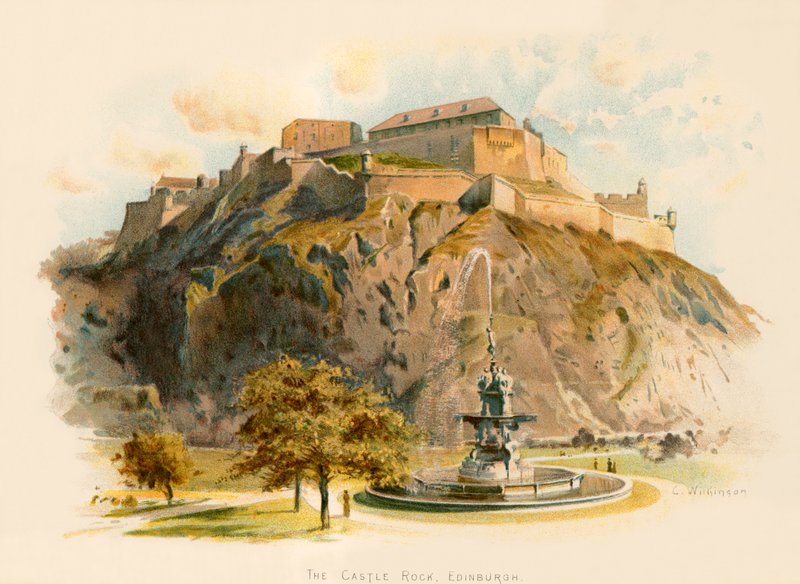 Castle Rock, Edinburgh av Charles Wilkinson