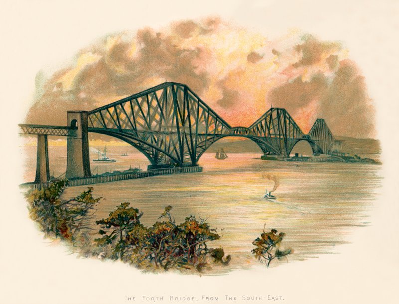 Forth-bron, från sydost av Charles Wilkinson