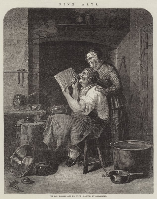 Kopparsmeden och hans hustru av Christian Andreas Schleisner
