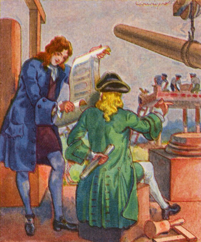 Baumeister / Byggmästare (färglitografi) av Christophe (1856 1945)