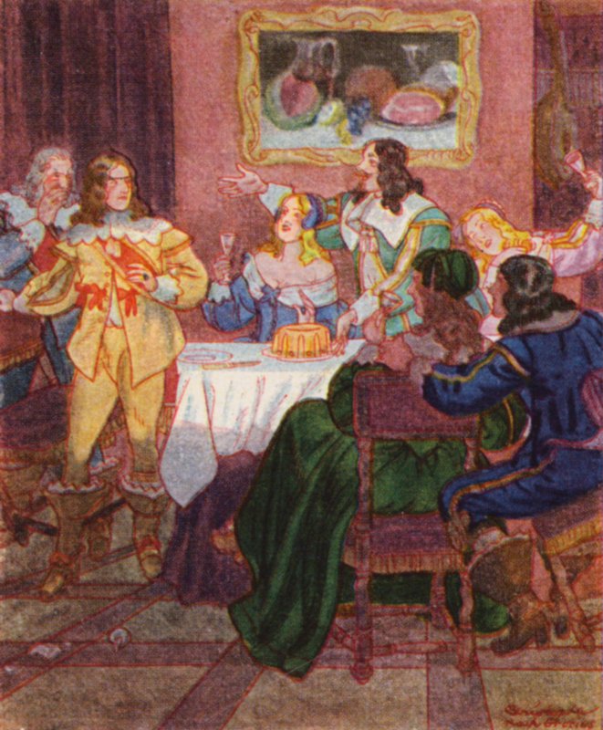 Kavalierstour / Grand Tour (färglitografi) av Christophe (1856 1945)
