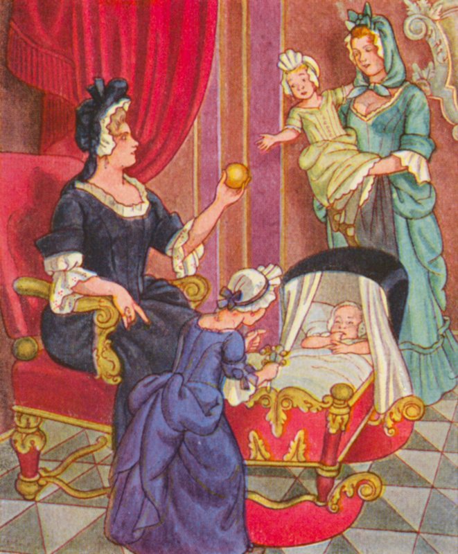 Kinderzimmer / Nursery (färglitografi) av Christophe (1856 1945)