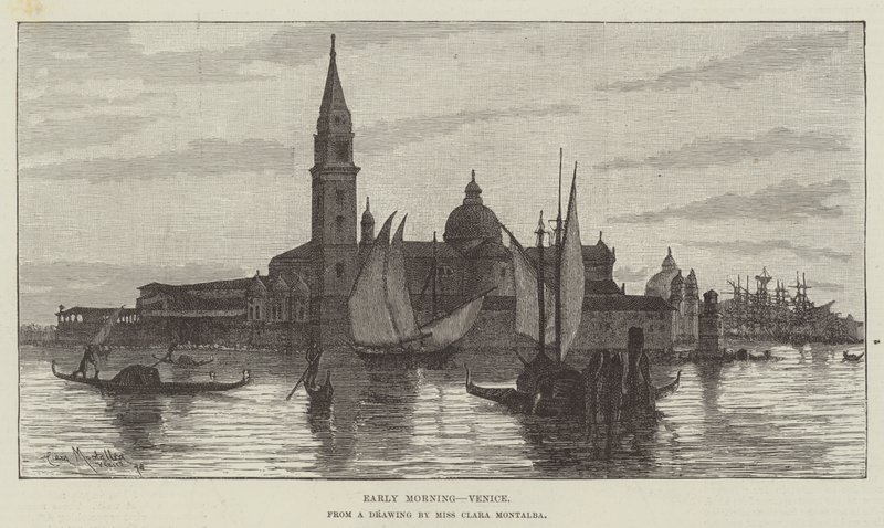Tidig morgon, Venedig av Clara Montalba