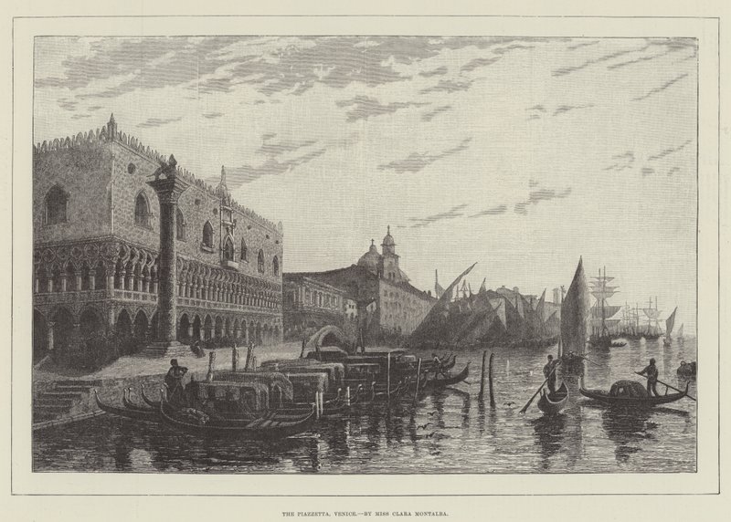 Piazzetta, Venedig av Clara Montalba