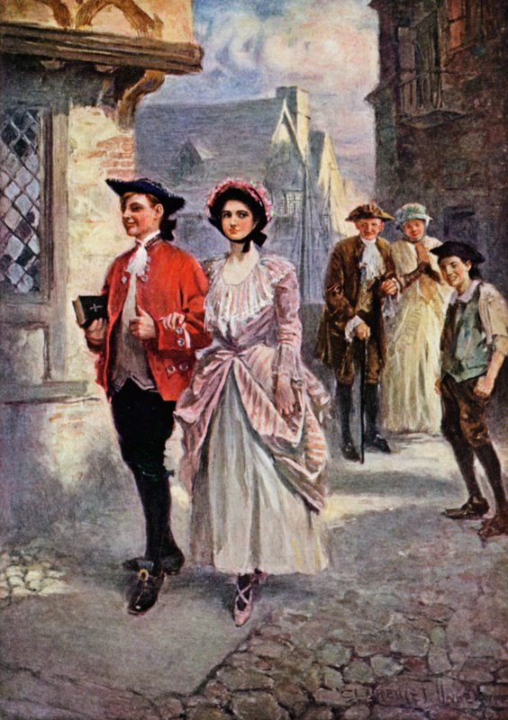 Sally In Our Alley (litho i färg) av Clarence F. Underwood