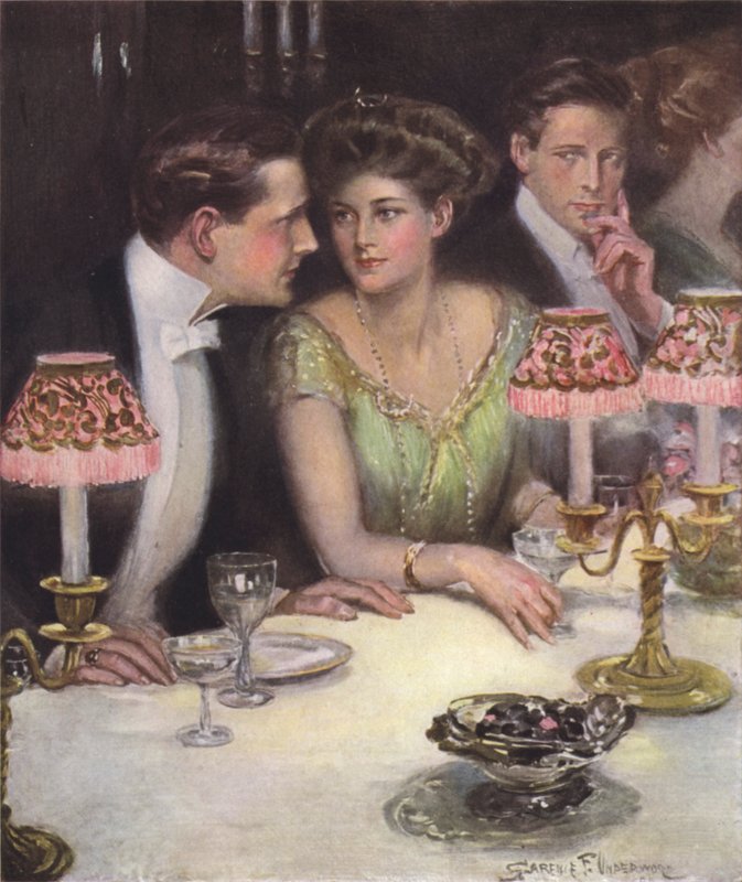 De enda två på middag av Clarence F. Underwood