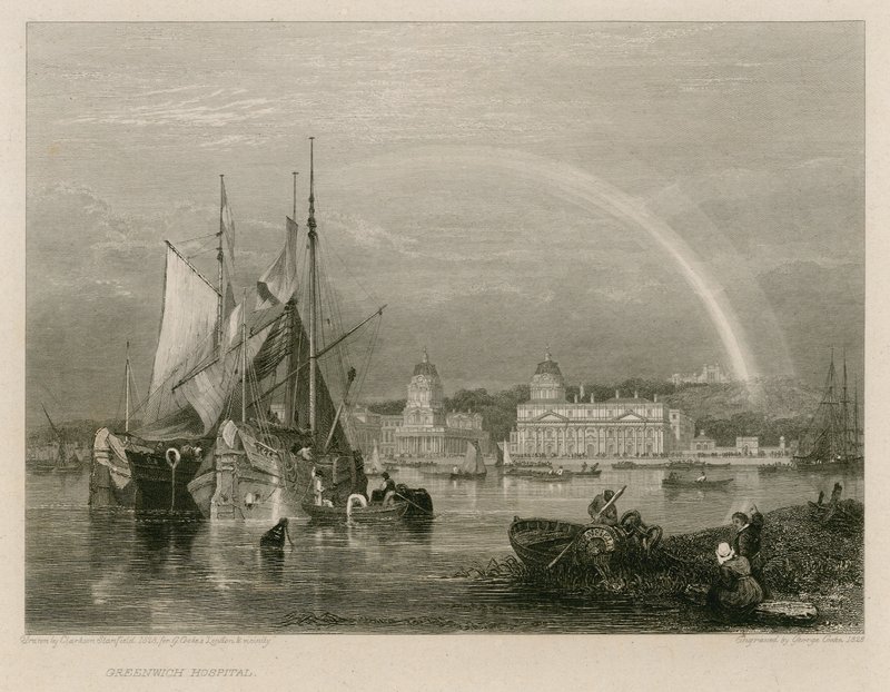 Greenwich Hospital, London av Clarkson Frederick Stanfield