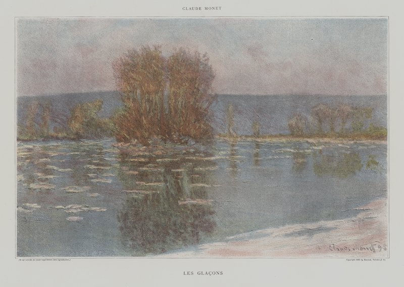 Isbitar av Claude Monet
