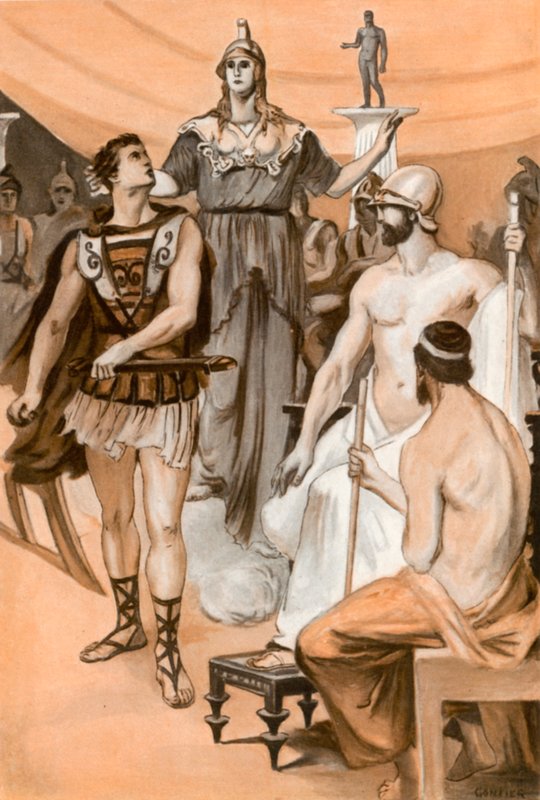 Illustration till Iliaden av Homeros av Clement Goutier