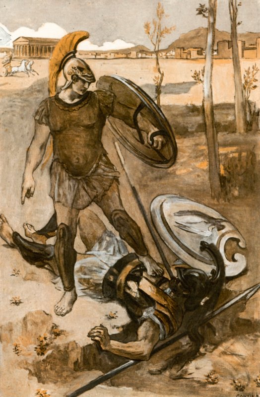 Illustration till Iliaden av Homeros av Clement Goutier
