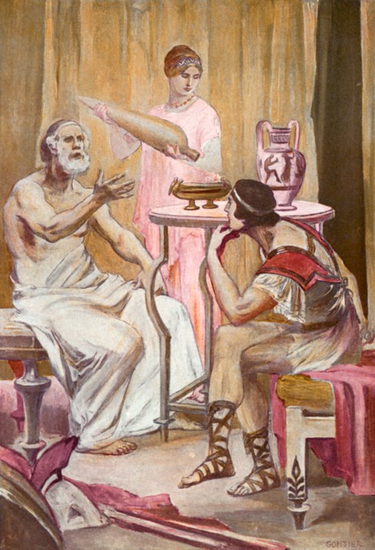 Illustration till Iliaden av Homeros av Clement Goutier