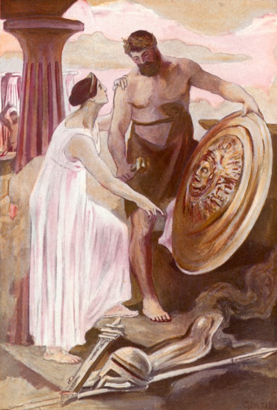 Illustration till Iliaden av Homeros av Clement Goutier