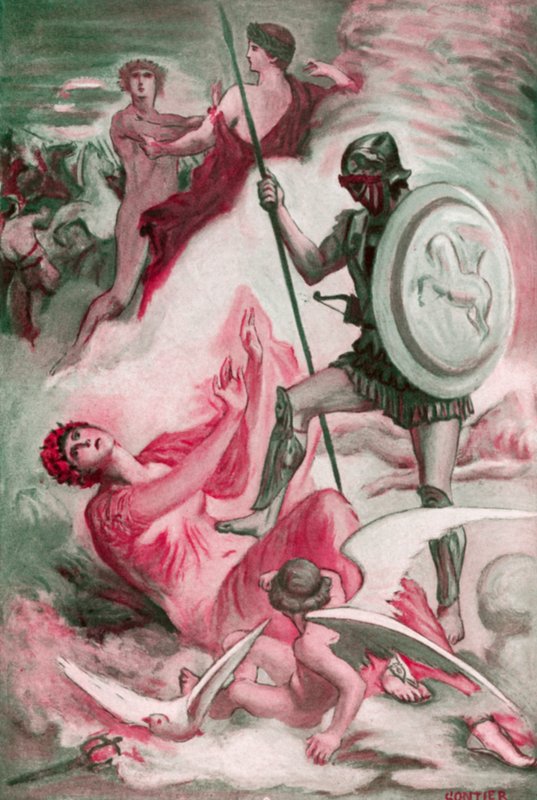 Illustration till Iliaden av Homeros av Clement Goutier