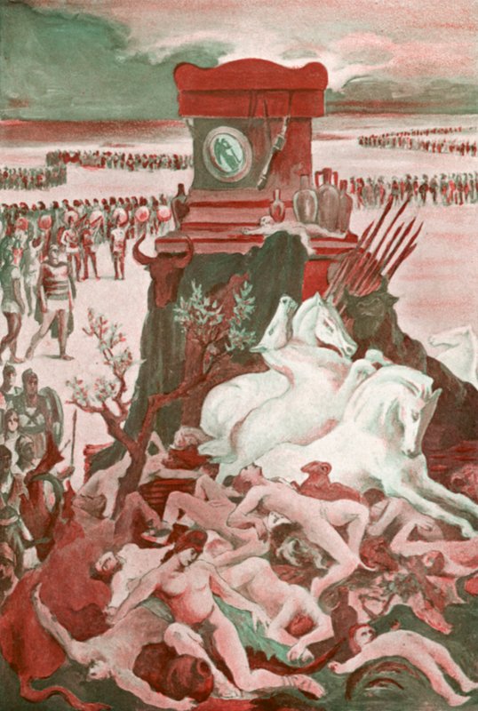 Illustration till Iliaden av Homeros av Clement Goutier