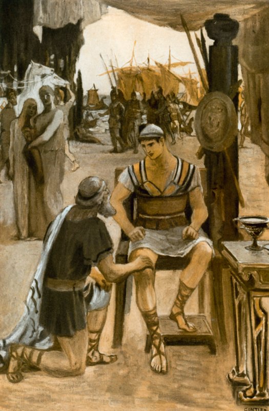 Illustration till Iliaden av Homeros av Clement Goutier