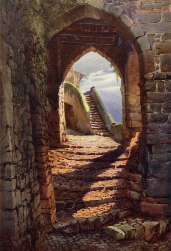 Medeltida veranda, Via Laurienti, Cori av Commendator Formilli