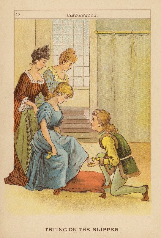 Cinderella (färglitografi) av Constance Haslewood