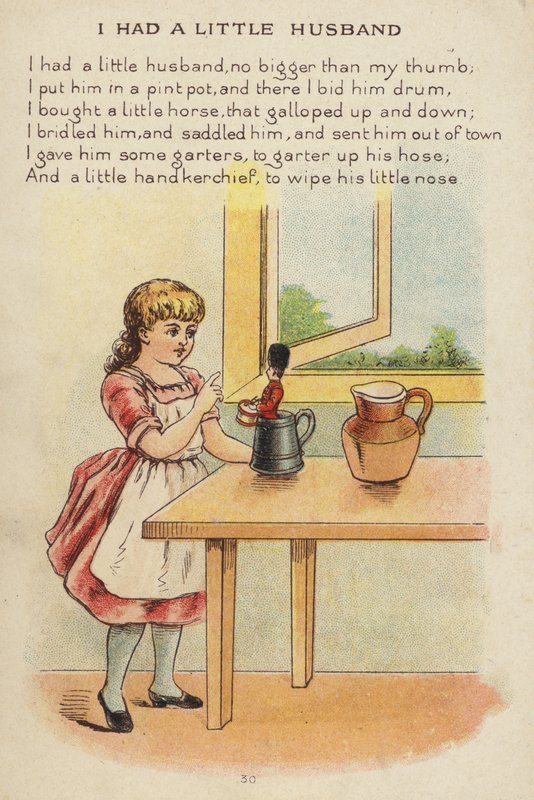 Nursery rim: I Had A Little Husband (chromolitho) av Constance Haslewood