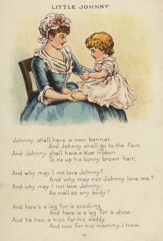 Nursery rim: Little Johnny (chromolitho) av Constance Haslewood