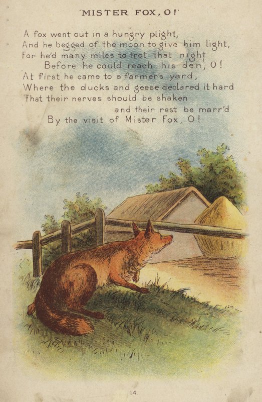 Nursery rim: Mister Fox, O! (chromolitho) av Constance Haslewood