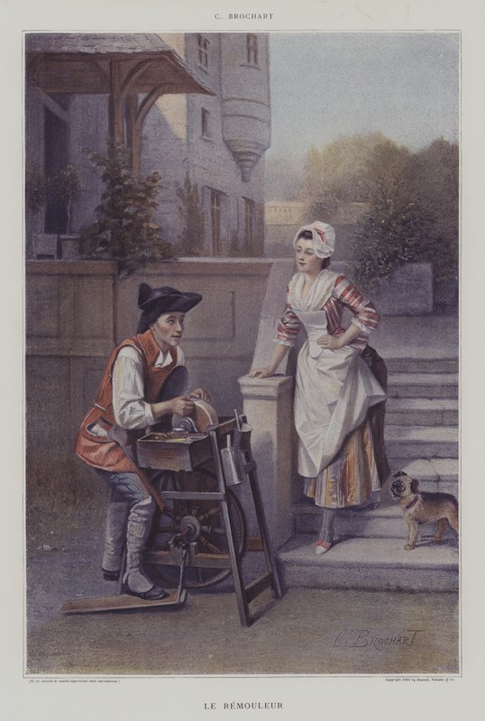 Le Remouleur (Knivsliparen) av Constant Joseph Brochart